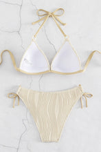 Load image into Gallery viewer, Textured Halter Neck Bikini Set