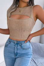 Load image into Gallery viewer, Cutout Sleeveless Knit Top