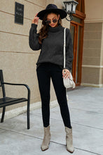 Load image into Gallery viewer, Cable-Knit Turtleneck Sweater