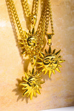 Load image into Gallery viewer, Sun Pendant Copper Necklace