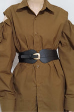 Load image into Gallery viewer, Wide Elastic Belt with Alloy Buckle