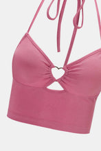 Load image into Gallery viewer, Cropped Cutout Halter Neck Cami