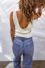 Load image into Gallery viewer, Sleeveless Plunge Knit Tank Top