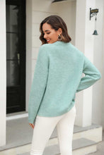 Load image into Gallery viewer, Round Neck Ribbed Long Sleeve Sweater
