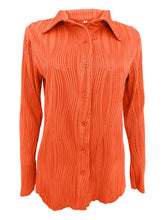 Load image into Gallery viewer, Collared Neck Long Sleeve Shirt