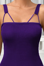 Load image into Gallery viewer, Straight Neck Sleeveless Pencil Dress