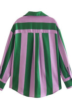 Load image into Gallery viewer, Striped Dropped Shoulder Shirt