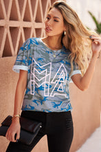 Load image into Gallery viewer, Camouflage Round Neck Tee Shirt