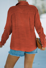 Load image into Gallery viewer, Button-Up Shirt with Breast Pockets