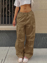 Load image into Gallery viewer, Drawstring Waist Cargo Pants