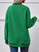 Load image into Gallery viewer, Round Neck Graphic Long Sleeve Sweatshirt