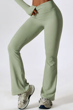 Load image into Gallery viewer, Wide Waistband Slim Fit Wide Leg Sports Leggings