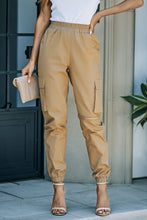 Load image into Gallery viewer, Elastic Waist Ankle-Length Cargo Joggers