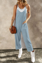 Load image into Gallery viewer, Pocketed Spaghetti Strap Wide Leg Jumpsuit