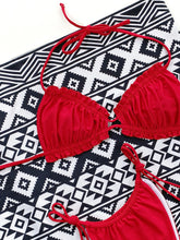 Load image into Gallery viewer, Frill Trill Halter Neck Bikini Set