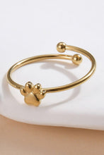 Load image into Gallery viewer, Bear Track Stainless Steel Open Ring