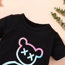 Load image into Gallery viewer, Baby Bear Graphic Short Sleeve Romper
