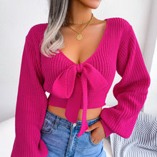 Load image into Gallery viewer, ETIQUETTE FIRST Cropped Sweater