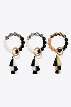 Load image into Gallery viewer, Beaded Keychain with Layered Tassel