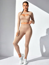 Load image into Gallery viewer, GYM WEAR Shrug, Cami, and Leggings Active Set
