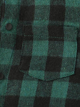 Load image into Gallery viewer, Baby Plaid Long Sleeve Snapped Jumpsuit