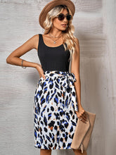 Load image into Gallery viewer, Printed Scoop Neck Sleeveless Dress