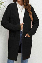 Load image into Gallery viewer, Open Front Cardigan with Pockets