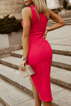Load image into Gallery viewer, Ruched Cutout Single Shoulder Dress