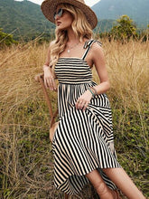 Load image into Gallery viewer, Striped Smocked Tiered Cami Dress