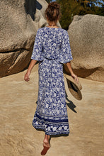 Load image into Gallery viewer, Printed Half Sleeve Top and Slit Skirt Set