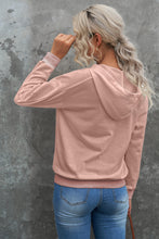 Load image into Gallery viewer, Lace-Up Dropped Shoulder Hoodie