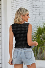 Load image into Gallery viewer, Textured Round Neck Tank