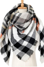 Load image into Gallery viewer, Plaid Imitation Cashmere Scarf