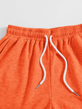 Load image into Gallery viewer, Drawstring Pocketed Elastic Waist Shorts