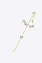 Load image into Gallery viewer, 18K Gold-Plated Zircon Crawler Earrings