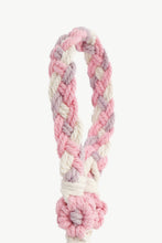 Load image into Gallery viewer, Floral Braided Wristlet Key Chain