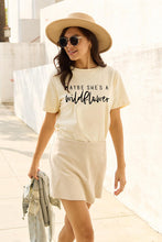 Load image into Gallery viewer, Simply Love Full Size MAYBE SHE'S A WILDFLOWER Short Sleeve T-Shirt