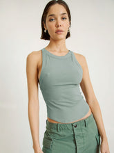 Load image into Gallery viewer, Halter Neck Ribbed Cropped Top