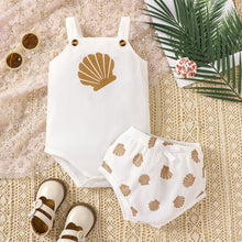 Load image into Gallery viewer, Baby Girl Graphic Bodysuit and Printed Bloomers Set