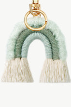 Load image into Gallery viewer, Fringe Trim Rainbow Key Chain
