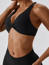 Load image into Gallery viewer, Yoga V-Neck Twisted Sleeveless Sports Bra