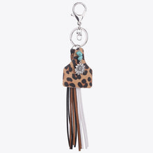 Load image into Gallery viewer, Turquoise Fringe Detail Key Chain