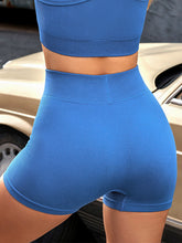 Load image into Gallery viewer, Ribbed High Waist Sports Shorts
