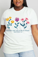 Load image into Gallery viewer, BLESSED ARE THE PURE IN HEART Graphic Cotton Tee