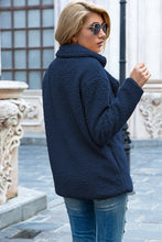 Load image into Gallery viewer, Full Size Lapel Collar Sherpa Coat