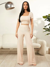 Load image into Gallery viewer, Square Neck Top and Pants Set