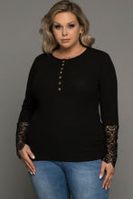 Load image into Gallery viewer, Plus Size Spliced Lace Ribbed Top