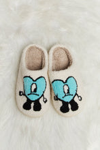 Load image into Gallery viewer, Melody Love Heart Print Plush Slippers