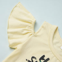 Load image into Gallery viewer, Baby Girl HELLO SUMMER Graphic Top and Floral Flare Pants Set