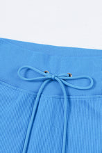 Load image into Gallery viewer, Drawstring Ribbed Sports Shorts